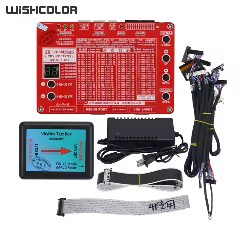 Wishcolor T-80S 8th Generation 3840x2160 2K 4K LVDS LCD Screen Tester LED LCD Panel Tester for TV Sc