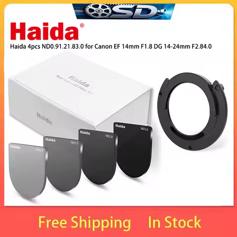 FOR Sigma 14mm F1.8 14-24mm Lens FOR Canon EF Haida Rear ND Filter Set, ND0.9-3.0 Multi-Coated Glass