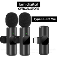 Bộ Mic Thu Âm Không Dây Khử Tiếng Ồn K9 - Bộ Mic Livestream Wireless Cài Áo