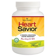 [USA]_HeartSavior Cholesterol Supplement by New Health, 6 Powerful Cholesterol and Triglyceride Figh