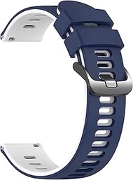 22mm Soft Silicone Galaxy Watch 3 45mm Bands Compatible for Samsung Gear S3 Frontier &amp; Classic/Garmin Forerunner 255/ Forerunner 745/Vivoactive 4/ Fossil Gen 6/ Amazfit GTR3 Wristband for Men Women