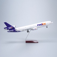 47cm Federal Express MD11 Maidao 11 Cargo Airplane Model Simulation Assembly Aircraft FEDEX Ornament