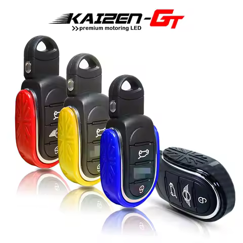 3D Union Jack Design Key Fob Case Key Cover Shell For MINI Cooper 3rd Gen F55 F56 F57, 2nd Gen F60 C