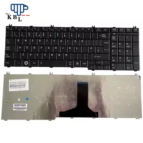 Original New UK BG Language For Toshiba C650 Laptop Keyboard V114302CK1 PK130CK2A04 TDH890