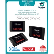 SG Local - Sandisk SSD Plus SATA III 250GB 500GB 1TB 2TB, Sequential Read up to 545MB/s, 515mb/s W, 