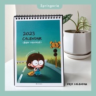 2023 Desk Calendar Ins Minimalist Aesthetic Office Student Art Calendar Kalendar poskad Cute 桌历