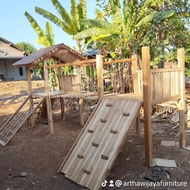PLAYGROUND INDOOR KAYU JATI,MAINAN ANAK