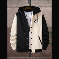 Jaket Varsity Kupluk Hoodie Big Size (M - 3XL) Angels Wings Jacket Baseball Kancing Bomber Oversized