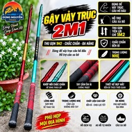 Fishing reel stick 3 lengths 1m2 1m8 2m4