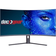Deco Gear 34" 3440x1440 21:9 Ultrawide Curved Monitor, 180Hz, HDR10, 4000:1 Contrast Ratio, 99% sRGB