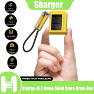 Sharge M.2 nvme solid state drive box SSD mobile hard drive box m2 external box flash drive-yellow
