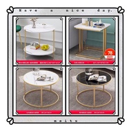 console table round coffee table Shape gold Metal coffe cofee tea side table Simple small modern Bed