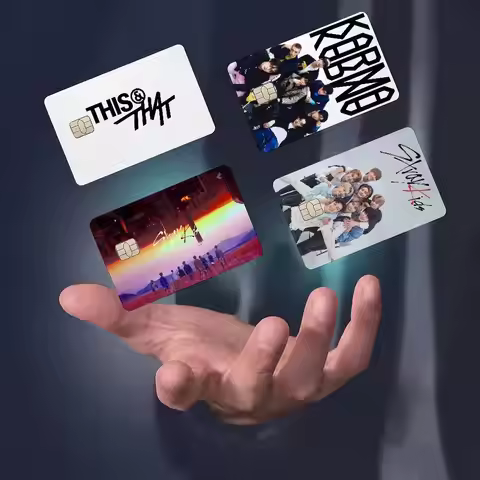 S-stray K-kids Band Group 4Pcs! Hot Sale Waterproof Card Sticker for Debit Credit Card Decoration Gi