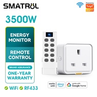 SMATRUL 16/20A RF433+wifi smart plug Tuya WiFi Socket Adaptor  Outlet Smart Life APP Voice Timer Goo