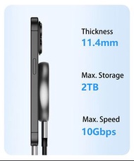 External Magnetic SSD 磁吸式外接硬碟 512GB 10Gbps