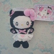 Sanrio Hello Kitty 黑貓 貓耳女僕 掛飾公仔