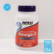 Now Foods Omega 3 fish oil 1000 mg 100 Softgels Now Omega 3 fish oil 1000mg