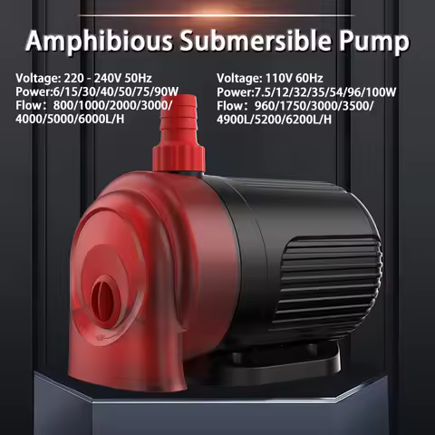 AC 110V 220V 6W-90W Submersible Water Pump 800L/H-6000L/H Garden Aquarium Pump Fountain Rockery Aqua