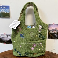 กระเป๋าสะพายไหล่ปักลาย Totoro - กระเป๋าถือลายการ์ตูนญี่ปุ่น