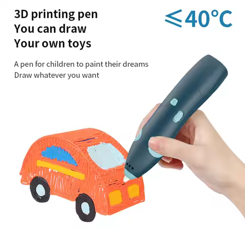 DIY 3D Printing Pen Low Temperature Wireless 3D Pen Digital Display Rechargeable 3D Drawing Pens For