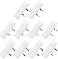 METALLIXITY Furniture Feet Nail (31mm/1.22in) 40Pcs, Plastic Square Double Pins Chair Glides Sliders