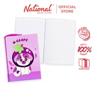 Yarn Notebook Printed Kawaii Cat & Dog Grape 80's 5.83x7.87 inches, Purple - Notebooks