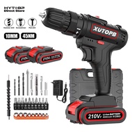 HYTOBP 210VF Mesin Bor Cordless Drill Impact Drill 3 in 1 Bor Mesin Elektrik Drill Set Bor Baterai B