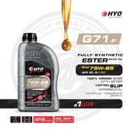 HYO Ester Gear Oil SAE 75W-85 API GL-5 / LSD Manual Transmissions - Untuk Perlumbaan&Kegunaan Harian