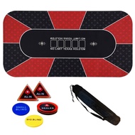 Trekka Tengoku Poker Mat 120cm x 60cm with Storage Bag 4 Markers Set ALL IN Dealer