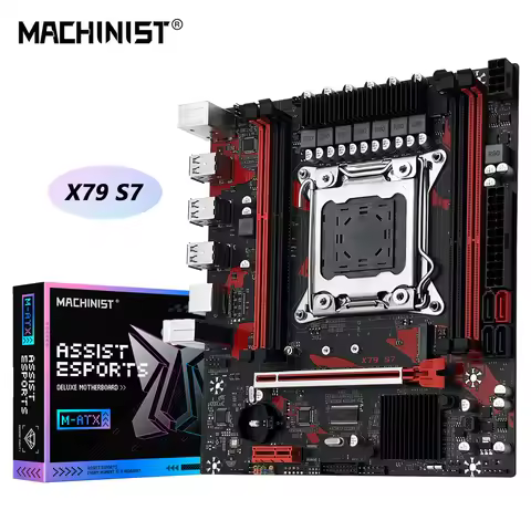MACHINIST X79 S7 Motherboard Support Intel Xeon E5 v1&v2 LGA 2011 CPU Processor DDR3 REG ECC RAM Dua