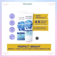 WARDAH Perfect Bright Night Moisturizer Bright + Night Glow 20 ML - Night Cream | Facial moisturizer