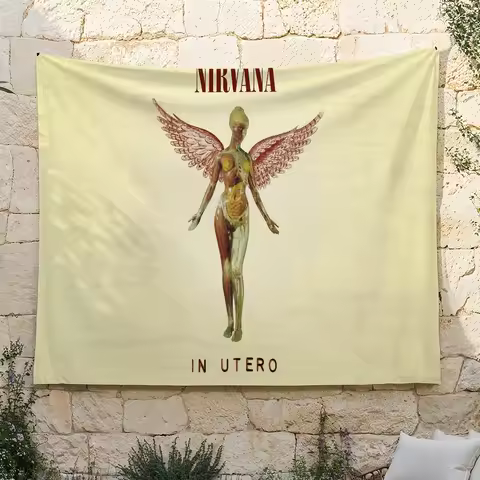 Rock Band N-Nirvana Nevermind flag Suitable For Party Club Outdoor Interior Wall Decoration Banner F