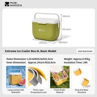 MOBI GARDEN Camping Cooler Box 6L/15L Ice Box Food Storage Insulated Cooler Keep Cold Warm Fresh