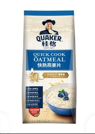 桂格快熟燕麥片Quaker Quick  Cook Oatmeal麥皮麥片榖類早餐營養食品