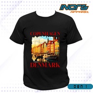 T-shirts by denmark, copenhagen t-shirts, roskilde souvenir clothes original denmark labelTAG den1ht