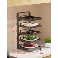 Others - 廚房備菜置物架 家用多層火鍋託盤架 壁掛式碗碟收納 可折疊架子（快遞送貨上門）