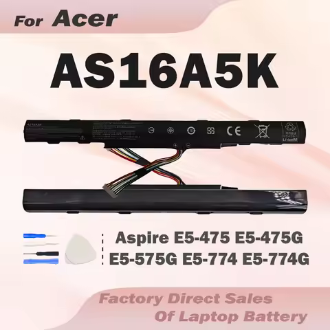 AS16A5K New Battery for Acer Aspire E15 E5-575 N16Q2 E5-576G E5-575G E5-475 F5-573 E5-575-52JF E5-57