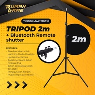 Tripod 2 Meter Light Stand Ringlight Handphone for Studio Lightning - TRIPOD 2M