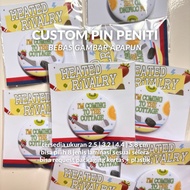 CUSTOM PRINTED BUTTON PIN PACKAGE DRAWINGDesign WITH PACKAGING | FREEBIES SOUVENIR BADGE BROOCH