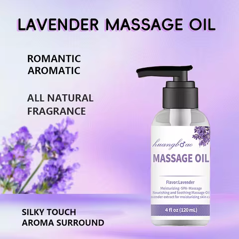 Lavender Massage Oil for Calming, Soothing and Relaxing Muscles Massage Oil for Massage Ideal Body O