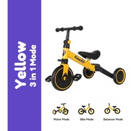 Kids Balance Bike 2/4 Wheel Basikal Imbangan Kanak Kanak No Pedal Toddler Training Bike 1-4 Tahun