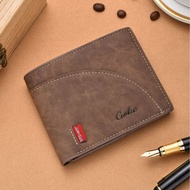 2025 Men's Wallet Wallet Multi-Card Slot Large Capacity Short Wallet Retro Fashion 10.7