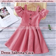 Midi Dress Anak Perempuan 3 5 Tahun Model Terbaru Kekinian Korea Style Baju Anak Cewek Terusan Murah Trendy Pakaian Anak Cantik Pesta Kondangan Anak Sabrina Caca Kotak Kid