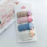 Cute Colorful Pet Charm Fabric Hairpin Cute Korean Style