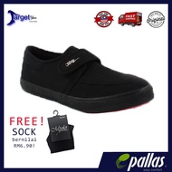 [FREE GIFT] PALLAS Jazz School Shoe Kids Kasut Sekolah Budak 204-031BK