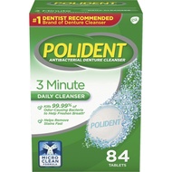 Polident Tablets 84pcs Polident 3 Minute Denture Cleanser