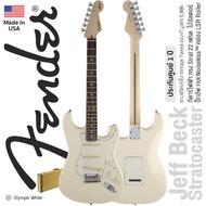 Fender Jeff Beck Stratocaster กีตาร์ไฟฟ้า 22 เฟรต ทรง Strat ไม้อัลเดอร์ ปิ๊กอัพ Hot Noiseless  + แถมฟรีเคสลาย Tweed -- Made in USA / ประกัน 1 ปี -- Regular