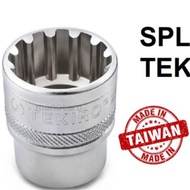 TEKIRO TAIWAN 29MM- 32MM SPLINE SOCKET 1/2” TEKIRO MADE IN TAIWAN SPLINE SOCKET 1/2”