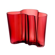[Hieno] Iittala Aalto Vase 160mm (Cranberry) | Finnish Design | Nordic Home Décor | Alvar Aalto | Sc