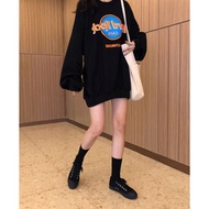 Dayoni Korean Womens Graphic Sweater Oversize Loose Long Sleeve Student Sweater